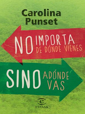 cover image of No importa de dónde vienes, sino adónde vas